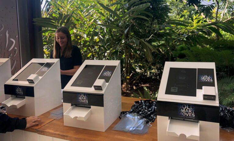 event badge printing kiosks