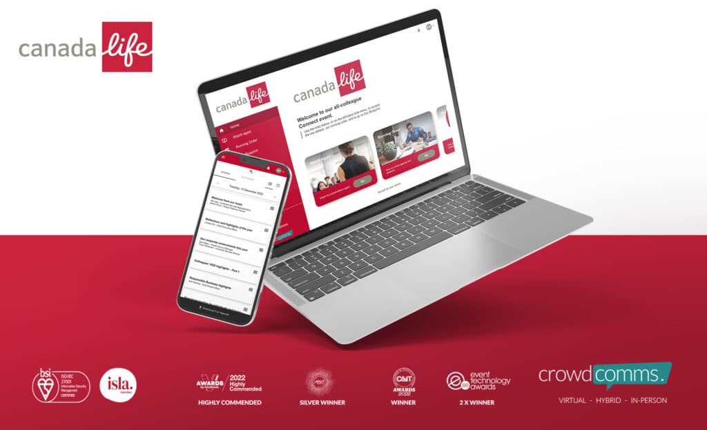 Canada Life Hybrid Event Platform Powered by CrowdComms, hybrid event case study
