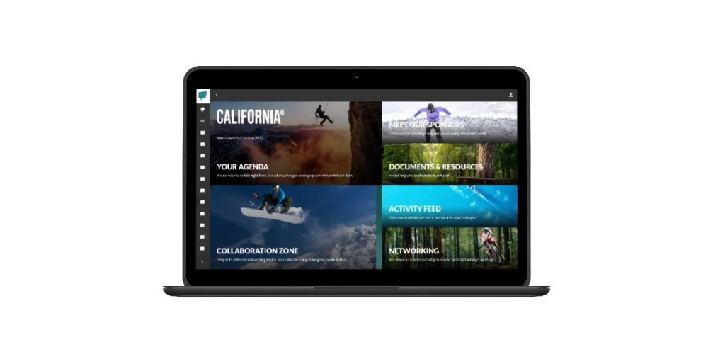 virtual and hybrid event platform mobile