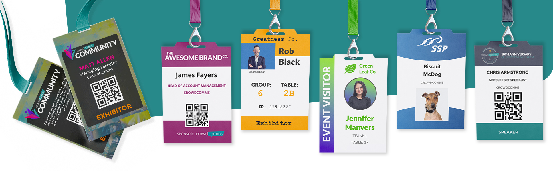 Personalised Badges, event badges, lanyards