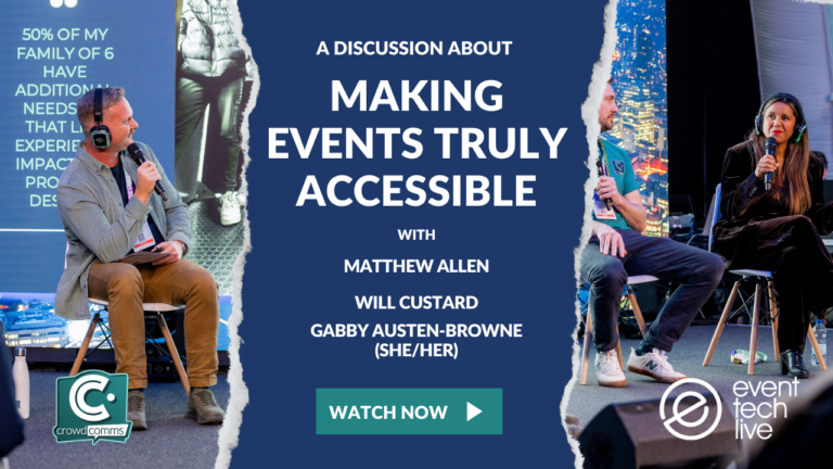 Event Advice, Speaker Sessions, Event Tech, Making Events Accessible