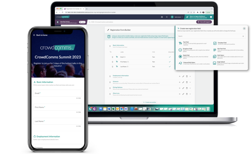 Reg Form, Registration Form, Reg Form Builder, Event Reg Form